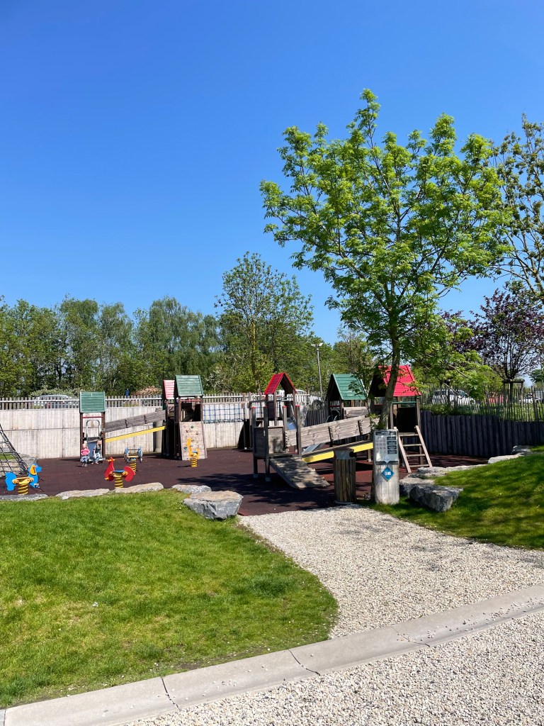 The playground near the terrace 